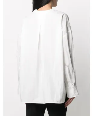 Co v-neck relaxed shirt - White - サムネイル4