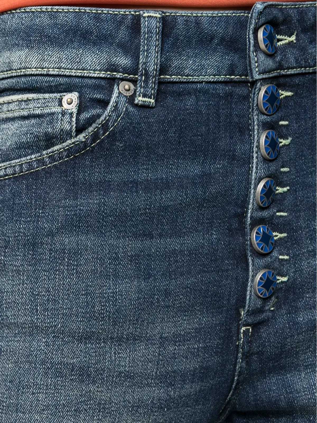 DONDUP フェード加工 スリムフィット クロップドジーンズ - ブルー - 画像5