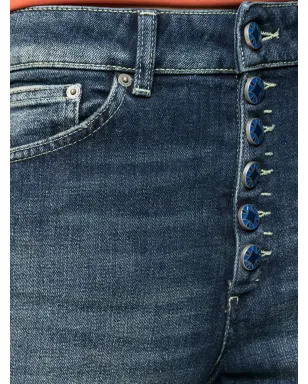 DONDUP フェード加工 スリムフィット クロップドジーンズ - ブルー - サムネイル5