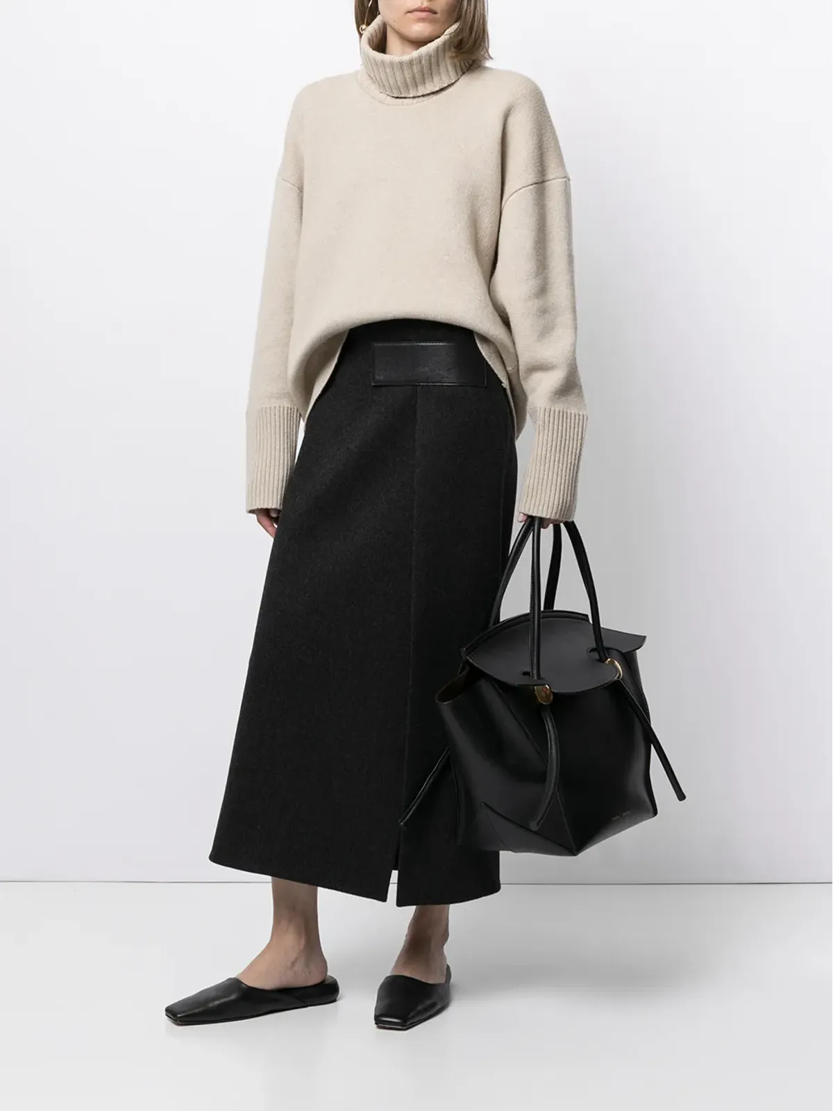Proenza Schouler オーバーサイズ タートルネック ダブルフェイス ジャンパー - 画像2