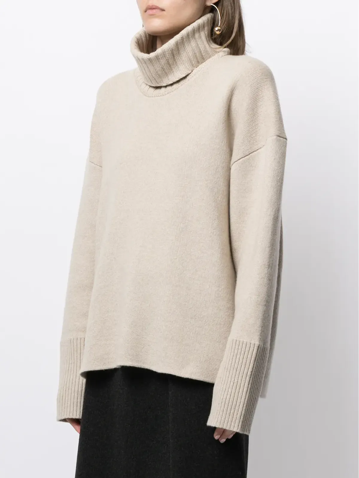Proenza Schouler オーバーサイズ タートルネック ダブルフェイス ジャンパー - 画像3