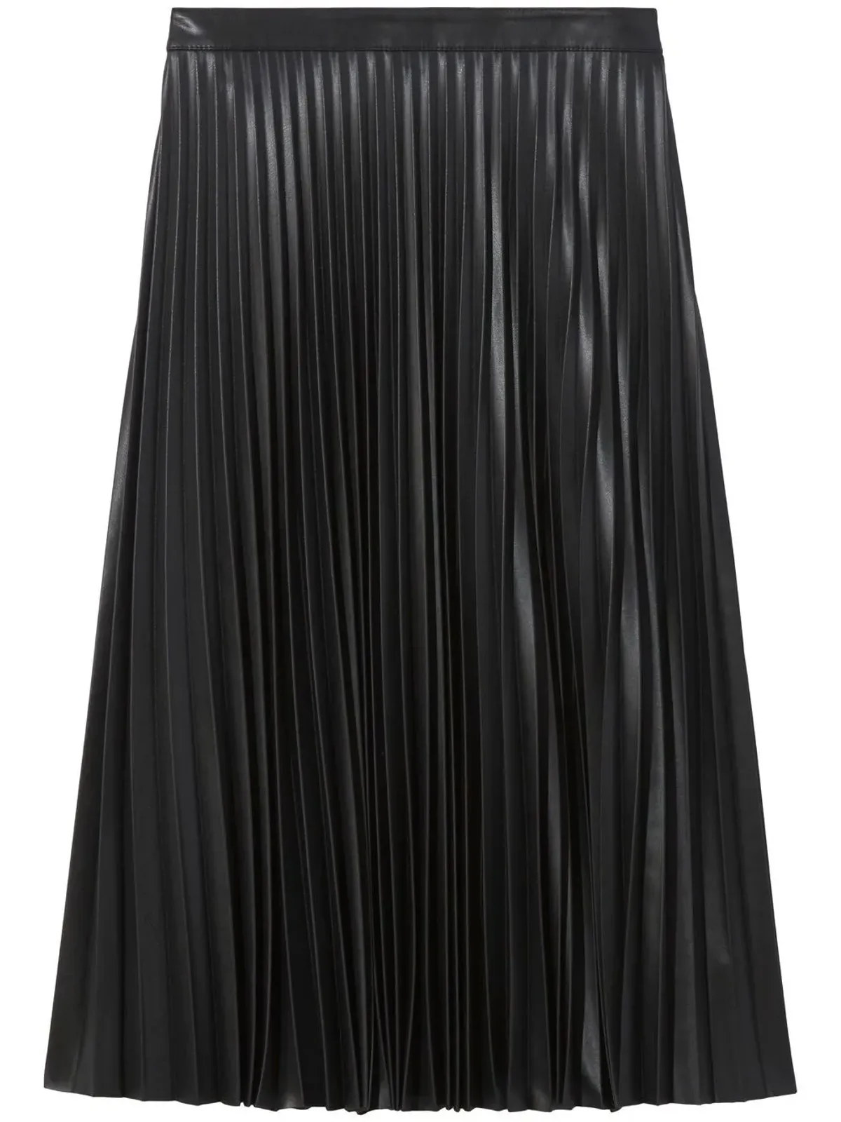 Proenza Schouler White Label フェイクレザー プリーツスカート - ブラック - 画像1