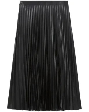 Proenza Schouler White Label フェイクレザー プリーツスカート - ブラック - サムネイル1