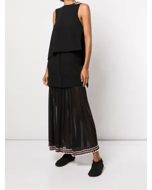 Proenza Schouler クロシェットトリム シフォンパネルスカート - サムネイル2