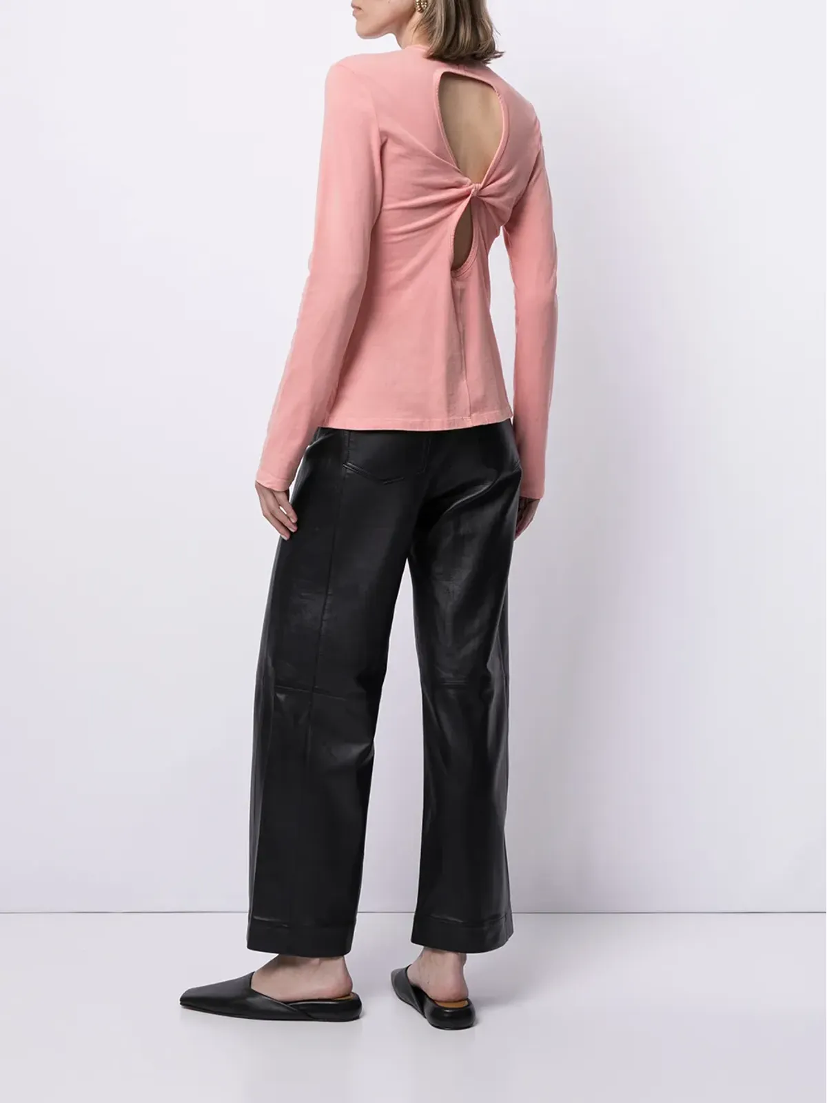 Proenza Schouler White Label ツイストディテール オープンバックトップ - 画像2