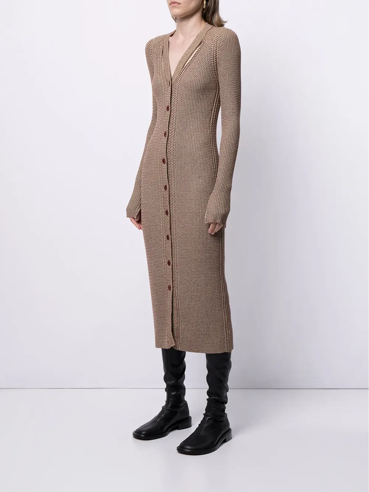 Proenza Schouler White Label 幾何学柄ニットドレス - 画像3