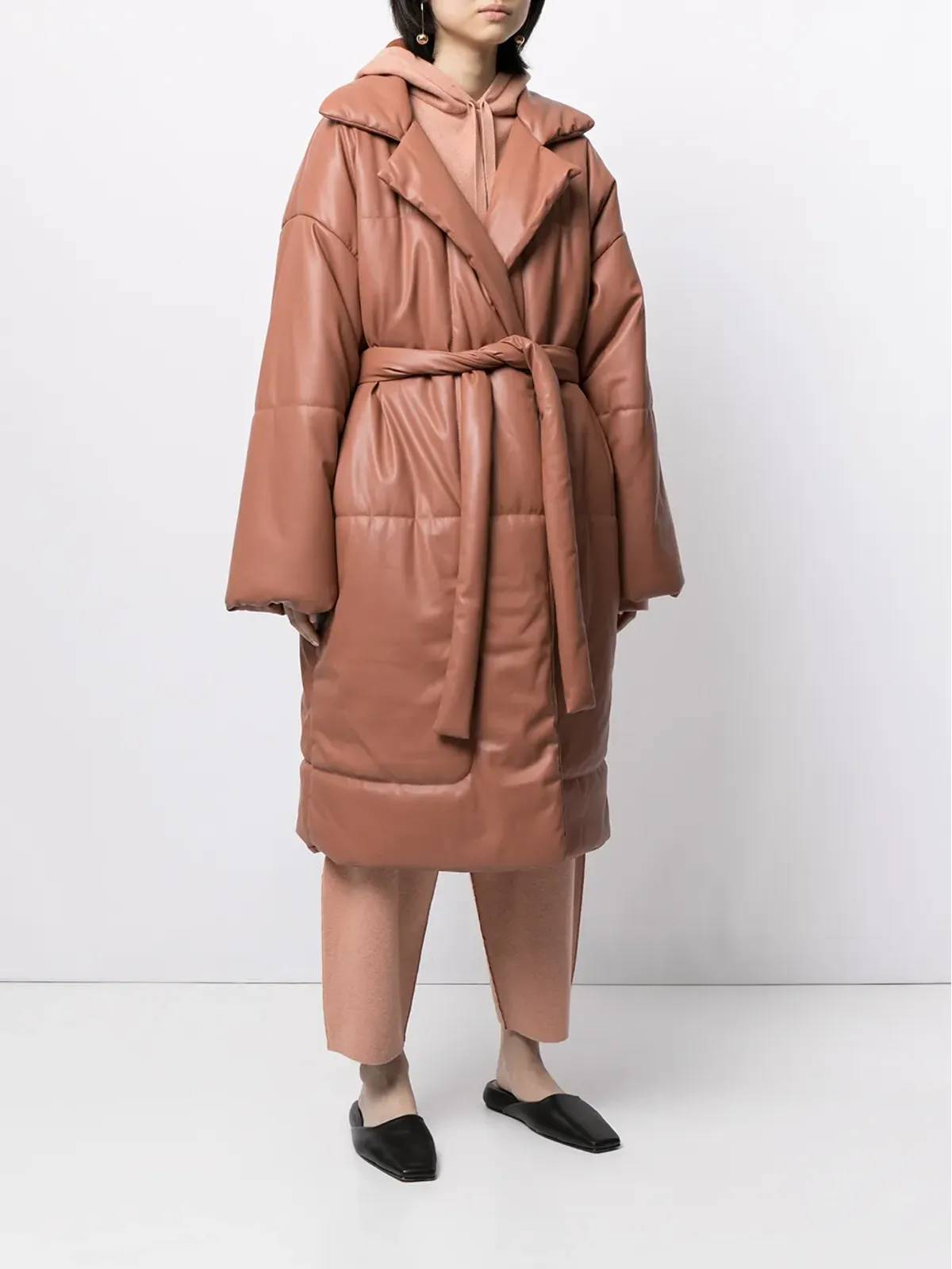 Proenza Schouler White Label ベルト付きパッド入りコート - 画像3