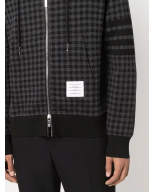 Thom Browne Gunclub チェックジャカード ジップアップ フーディ - サムネイル5