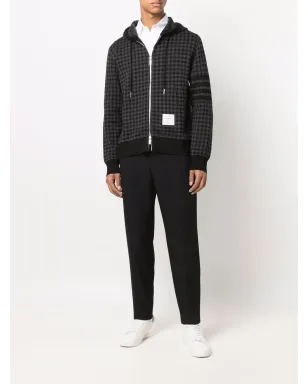 Thom Browne Gunclub チェックジャカード ジップアップ フーディ - サムネイル2