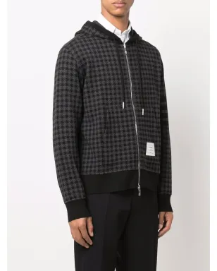 Thom Browne Gunclub チェックジャカード ジップアップ フーディ - サムネイル3