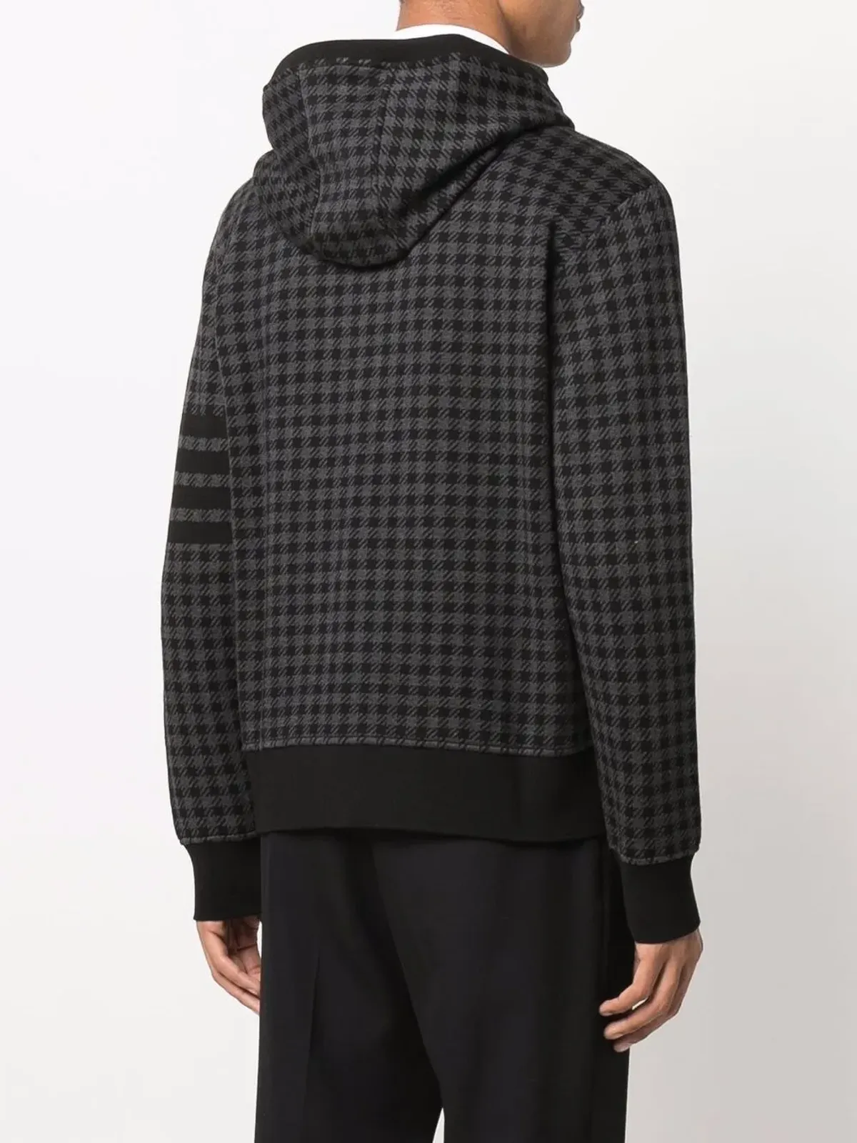 Thom Browne Gunclub チェックジャカード ジップアップ フーディ - 画像4