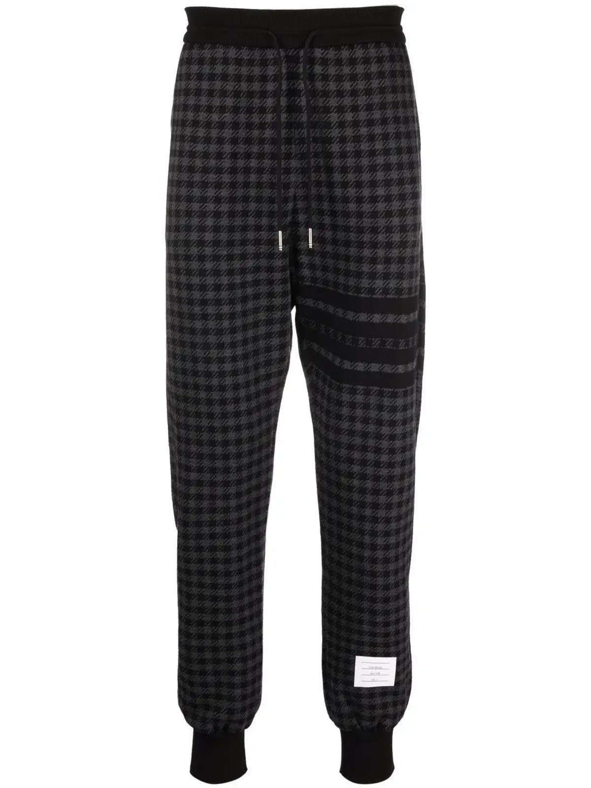 Thom Browne ハウンドトゥースチェック トラックパンツ - 画像1