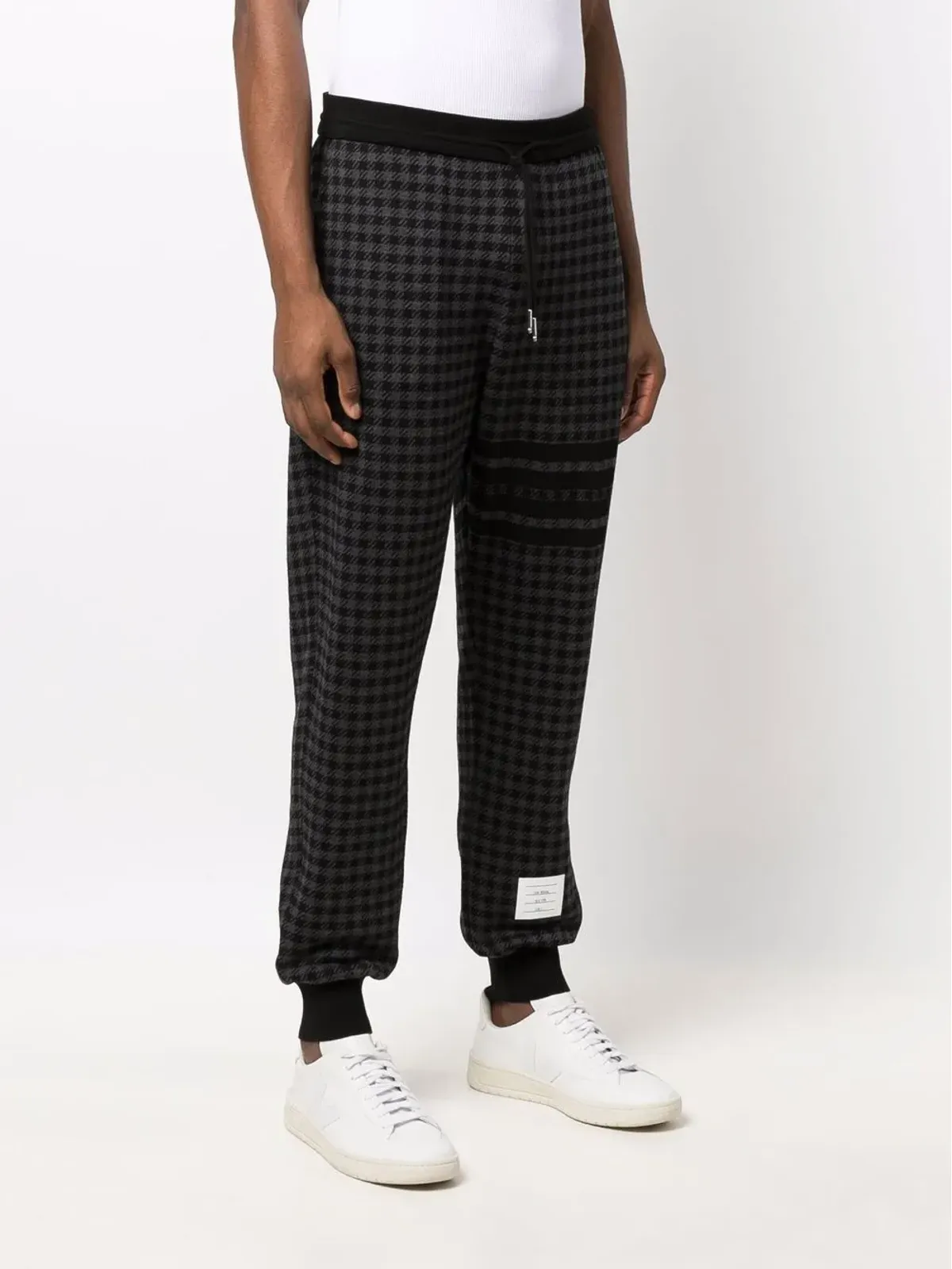 Thom Browne ハウンドトゥースチェック トラックパンツ - 画像3