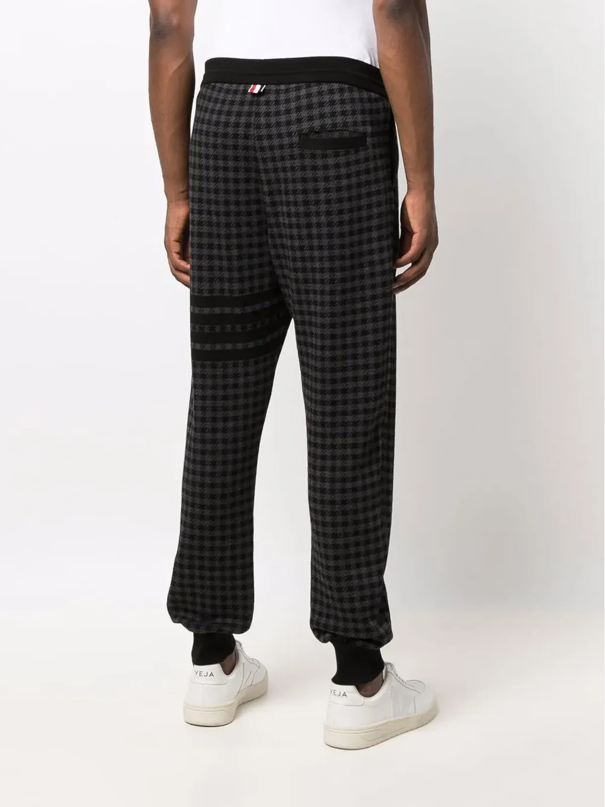 Thom Browne ハウンドトゥースチェック トラックパンツ - 画像4