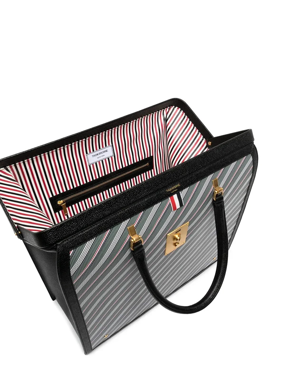 Thom Browne 斜めストライプ ブリーフケース - 画像5