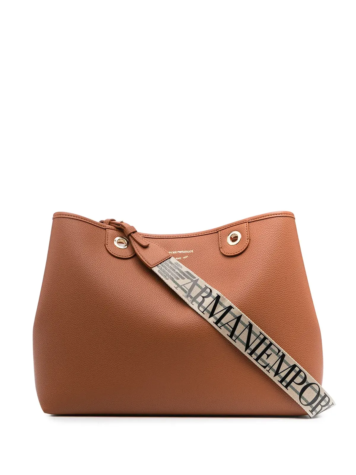 Emporio Armani ロゴストラップ トートバッグ - 画像1