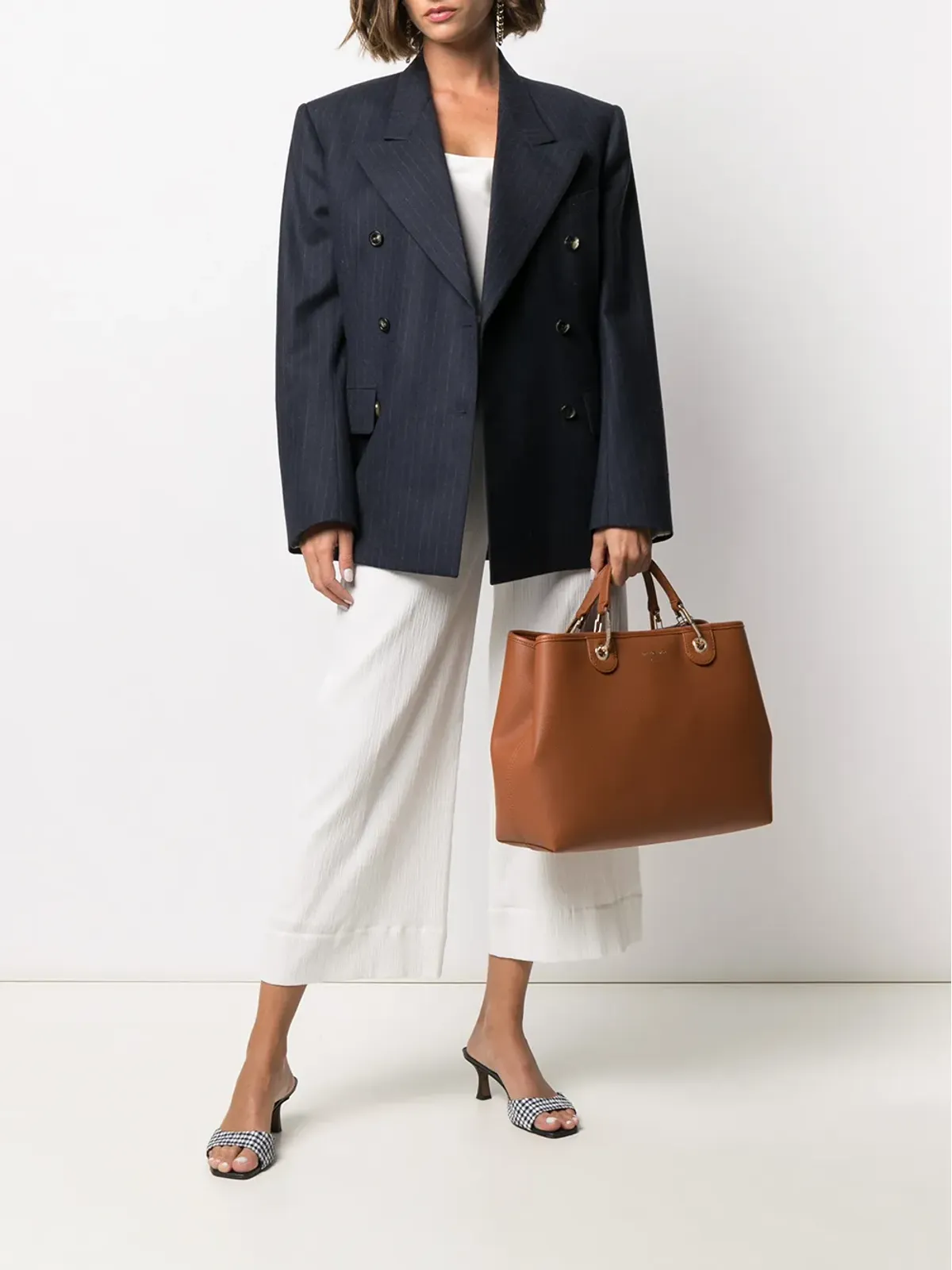 Emporio Armani ロゴストラップ トートバッグ - 画像2