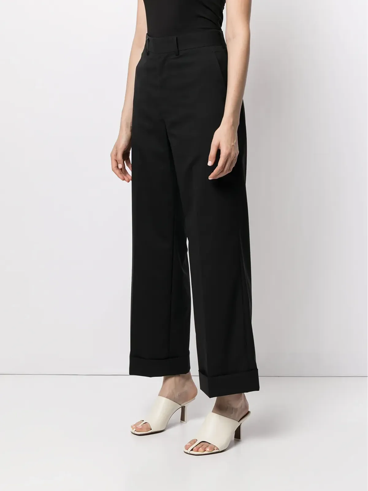 Junya Watanabe ハイライズフレアパンツ - 画像3