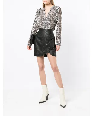 Zadig&Voltaire ラップレザー ミニスカート - サムネイル2