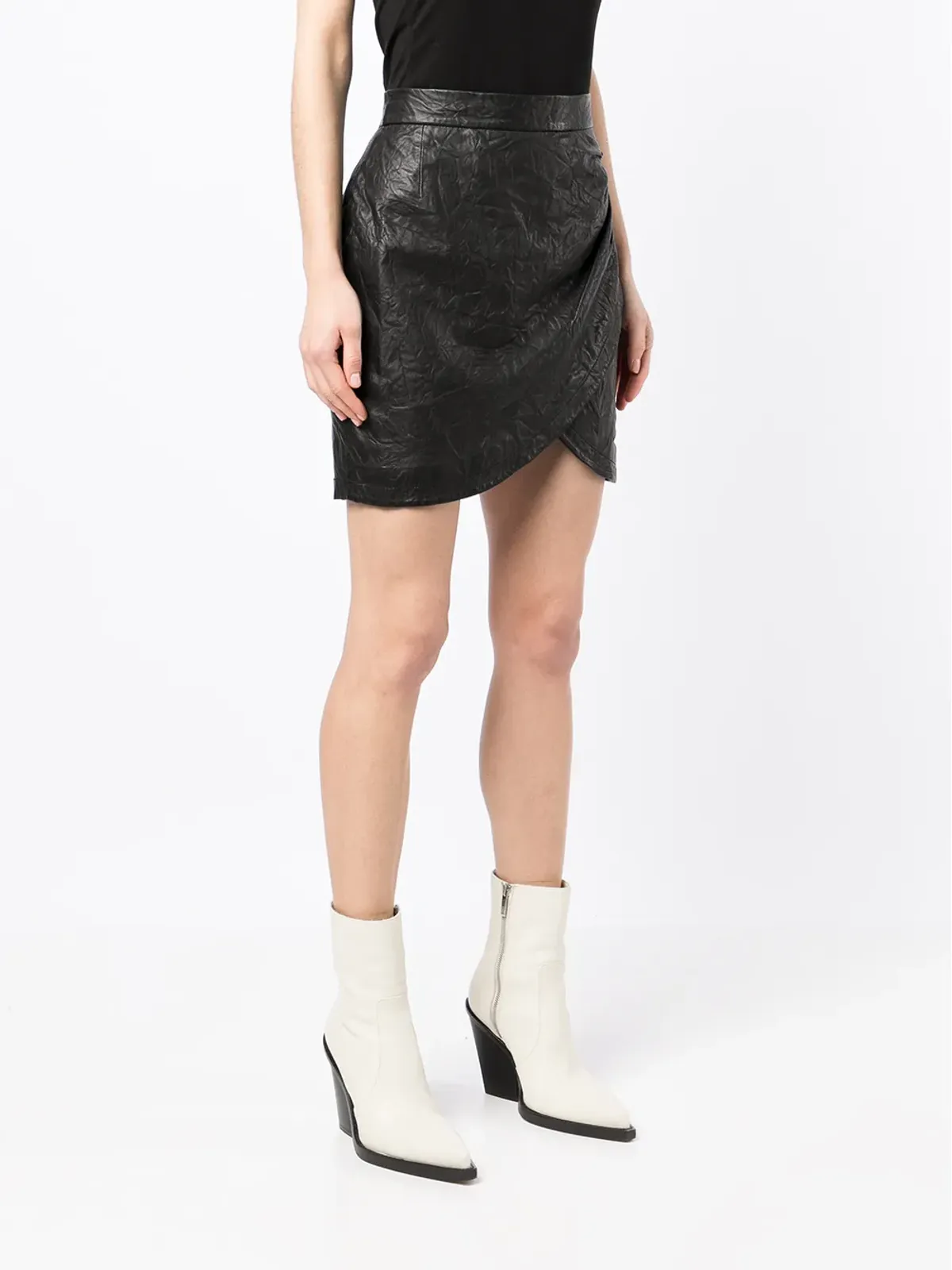 Zadig&Voltaire ラップレザー ミニスカート - 画像3