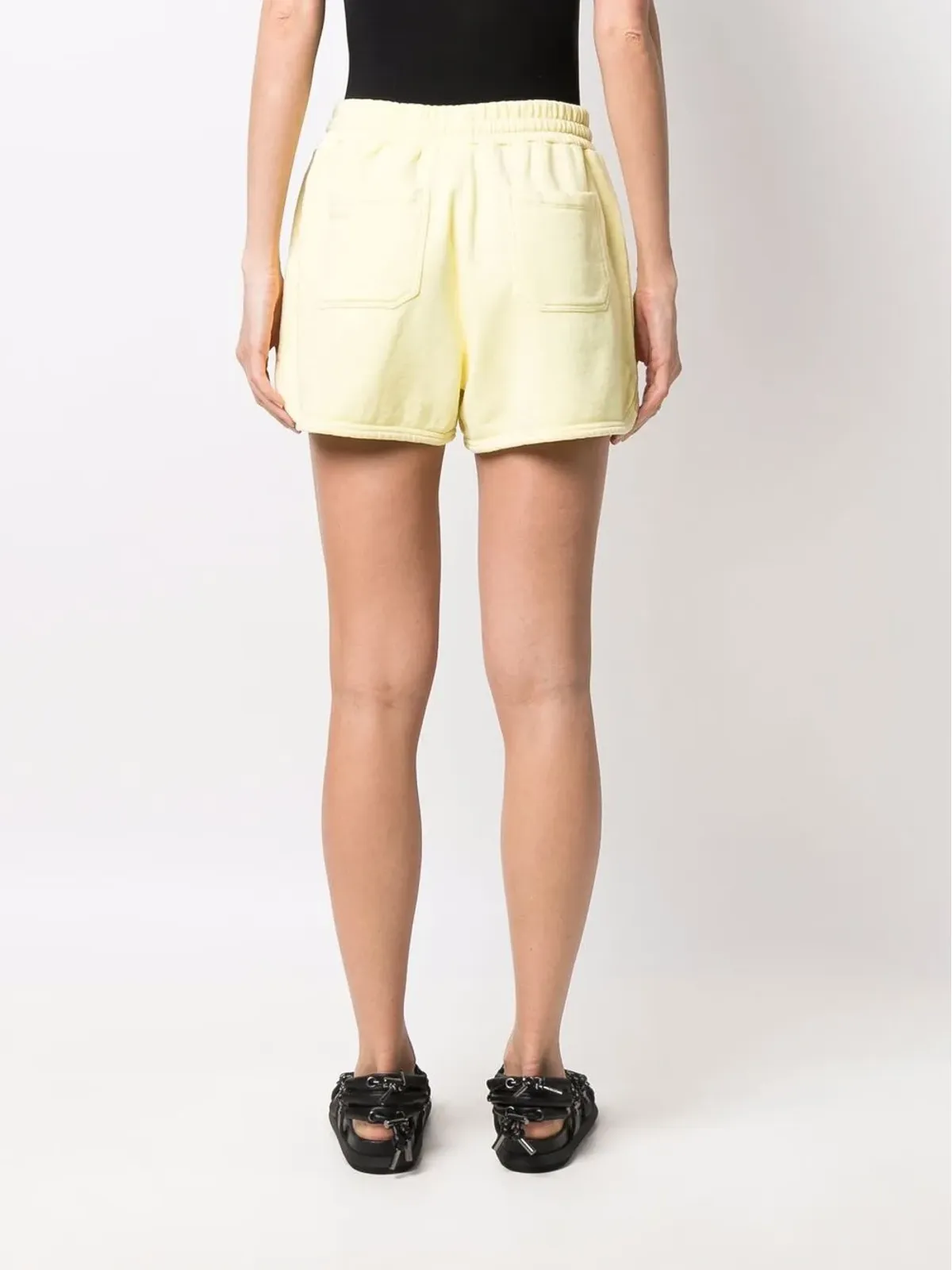 RED Valentino ドローストリングウエストのトラックショーツ - Yellow - 画像4