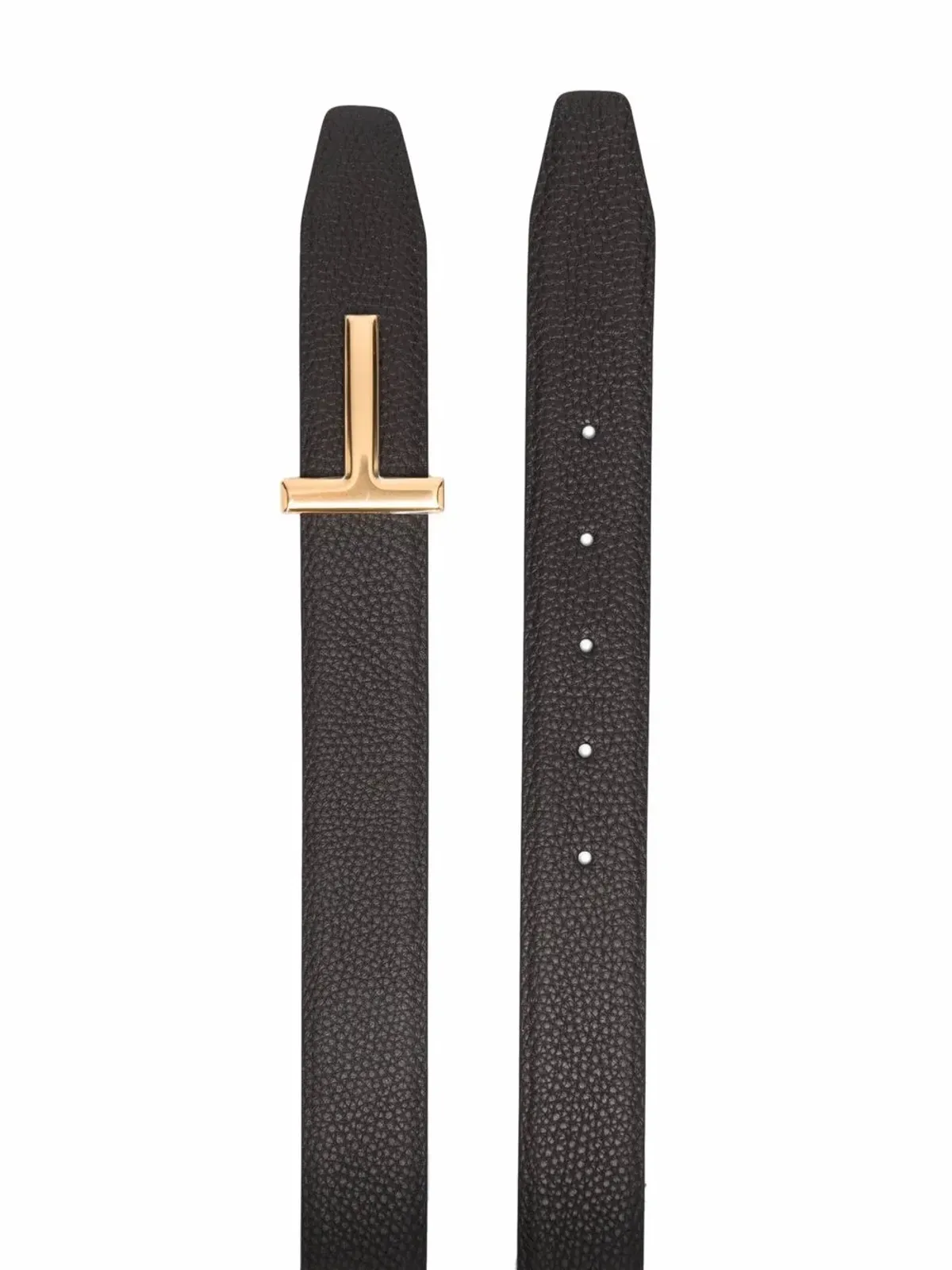 TOM FORD ロゴバックルレザーベルト - 画像2