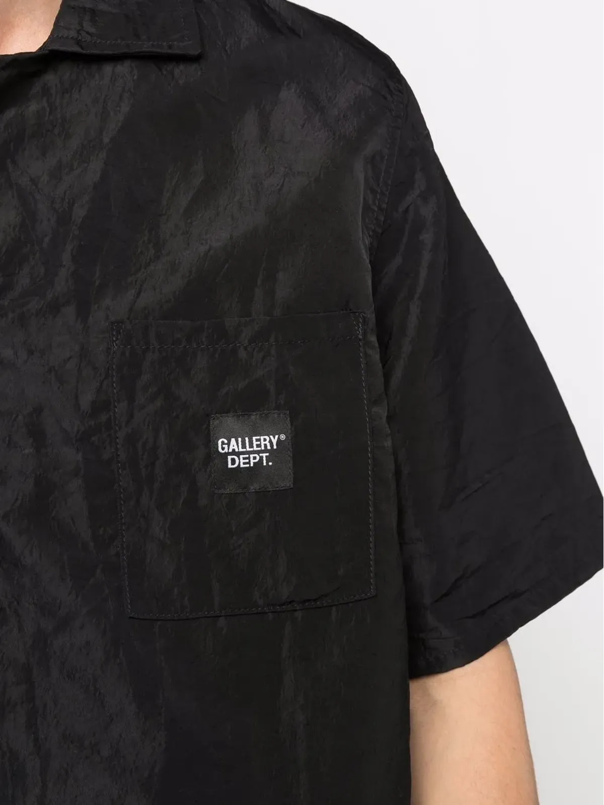 GALLERY DEPT. ロゴパッチ半袖シャツ - ブラック - 画像5