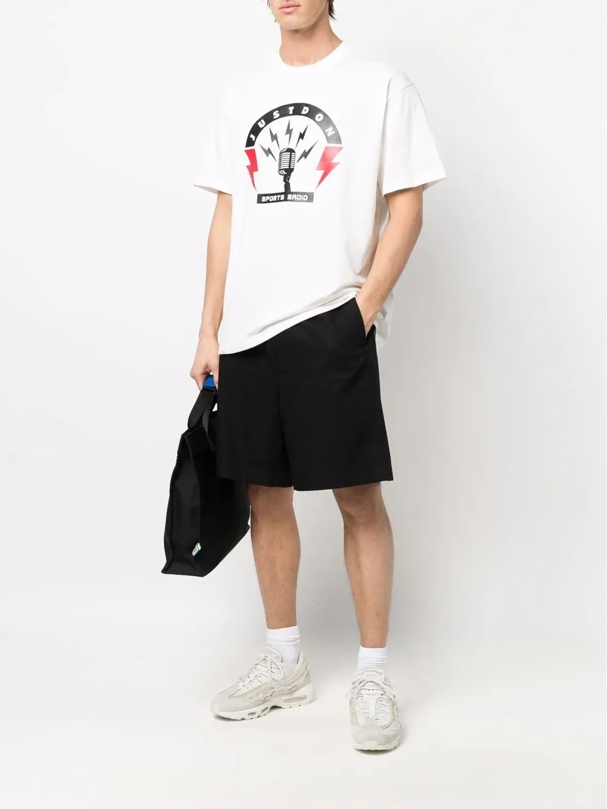 Just Don ロゴプリント半袖Tシャツ（ホワイト） - 画像2