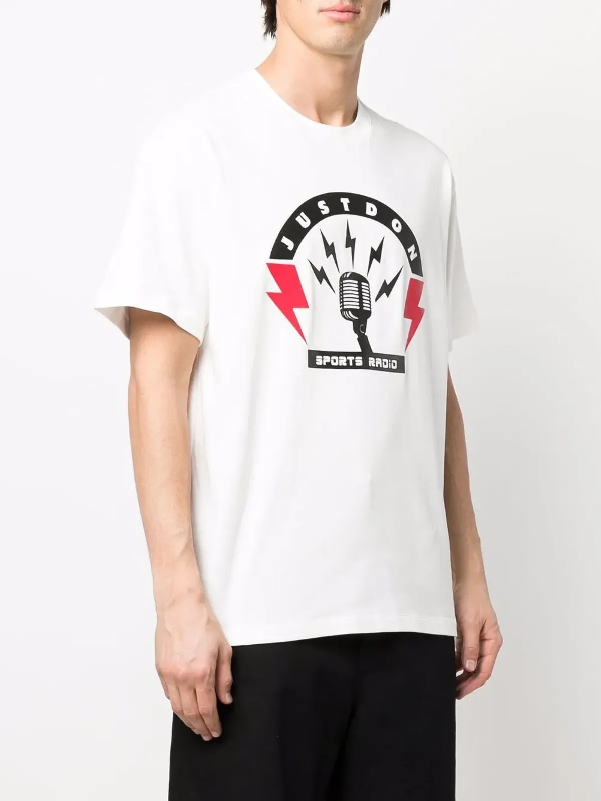 Just Don ロゴプリント半袖Tシャツ（ホワイト） - 画像3
