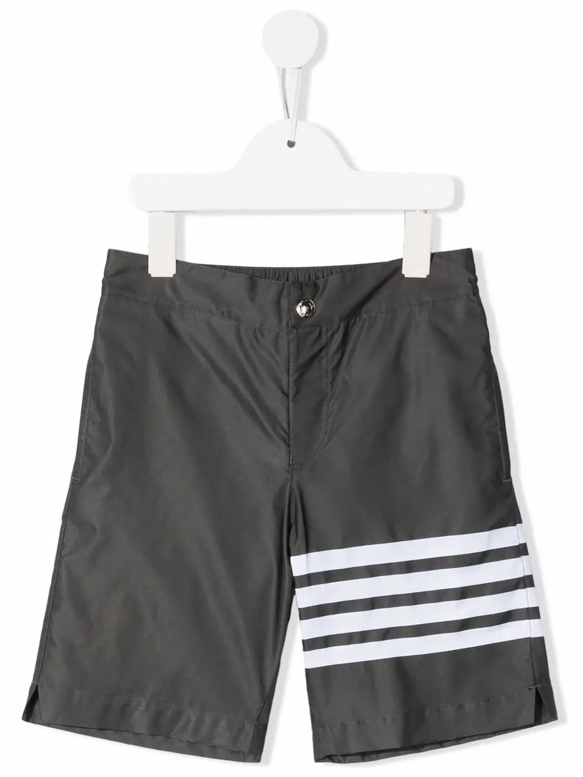 Thom Browne Kids 4 Bar プリント スイムショーツ - グレー - 画像1