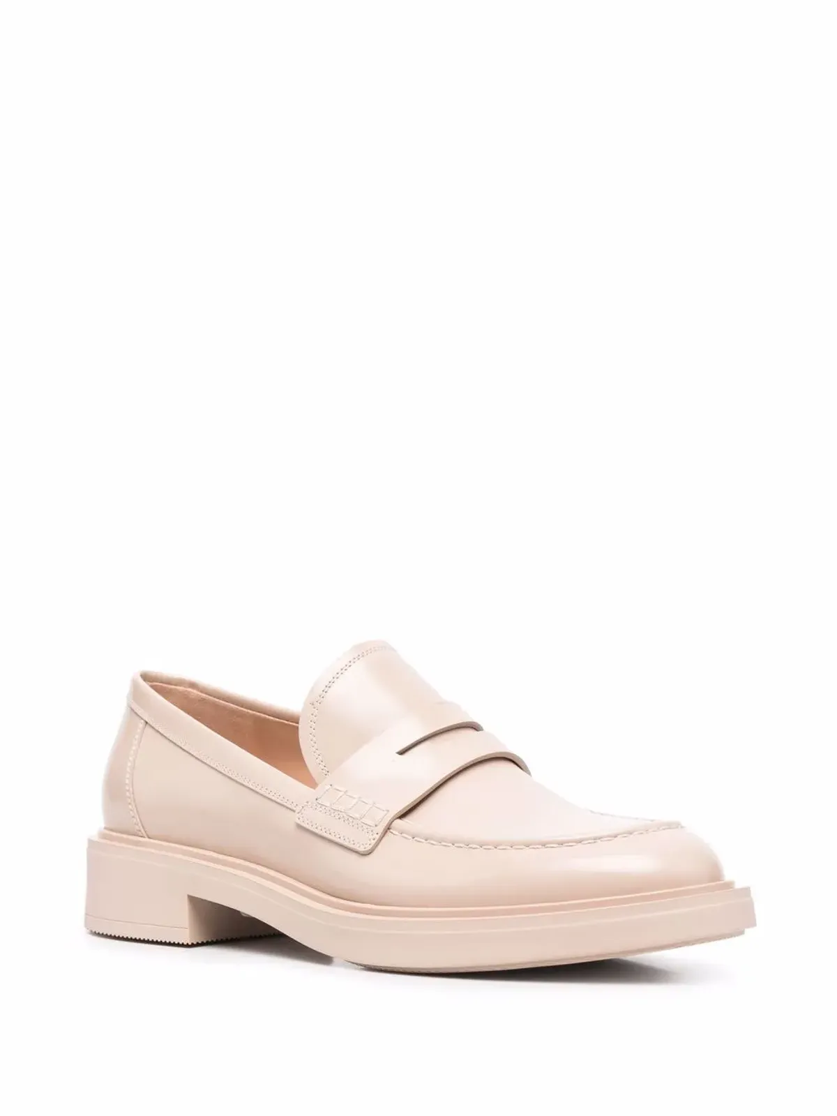 Gianvito Rossi Harris leather loafers - 画像2