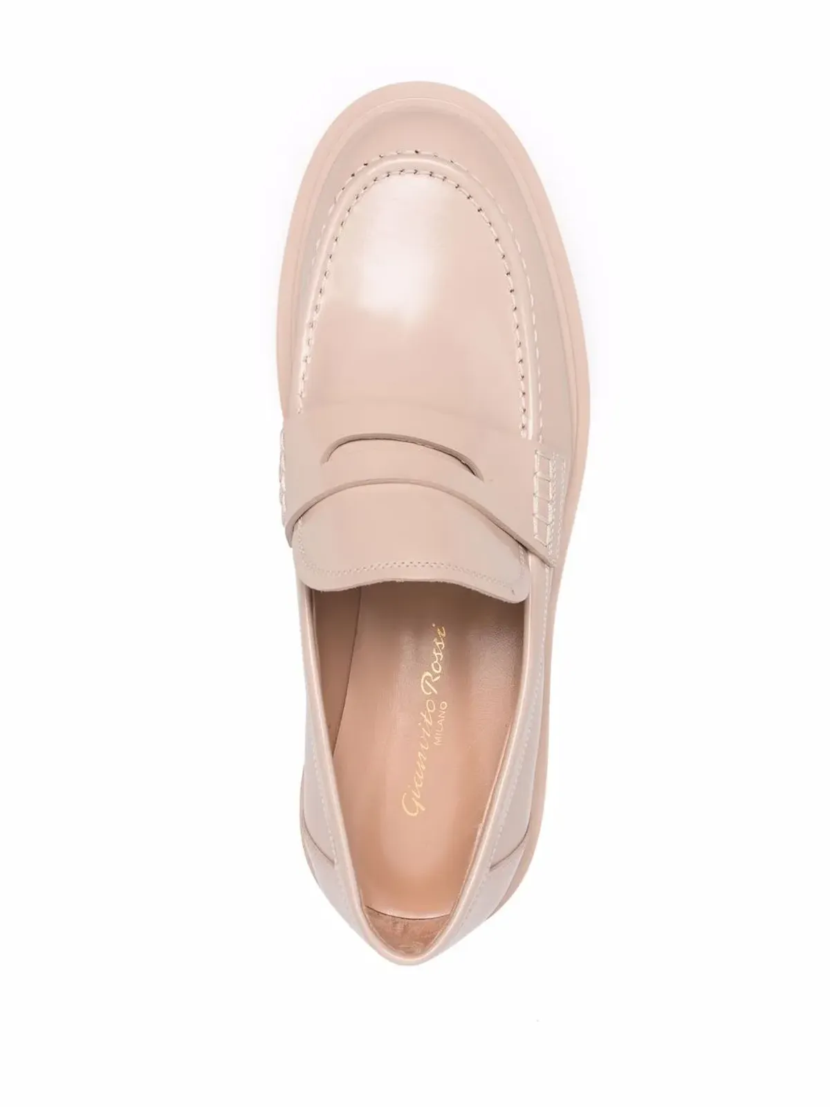 Gianvito Rossi Harris leather loafers - 画像4