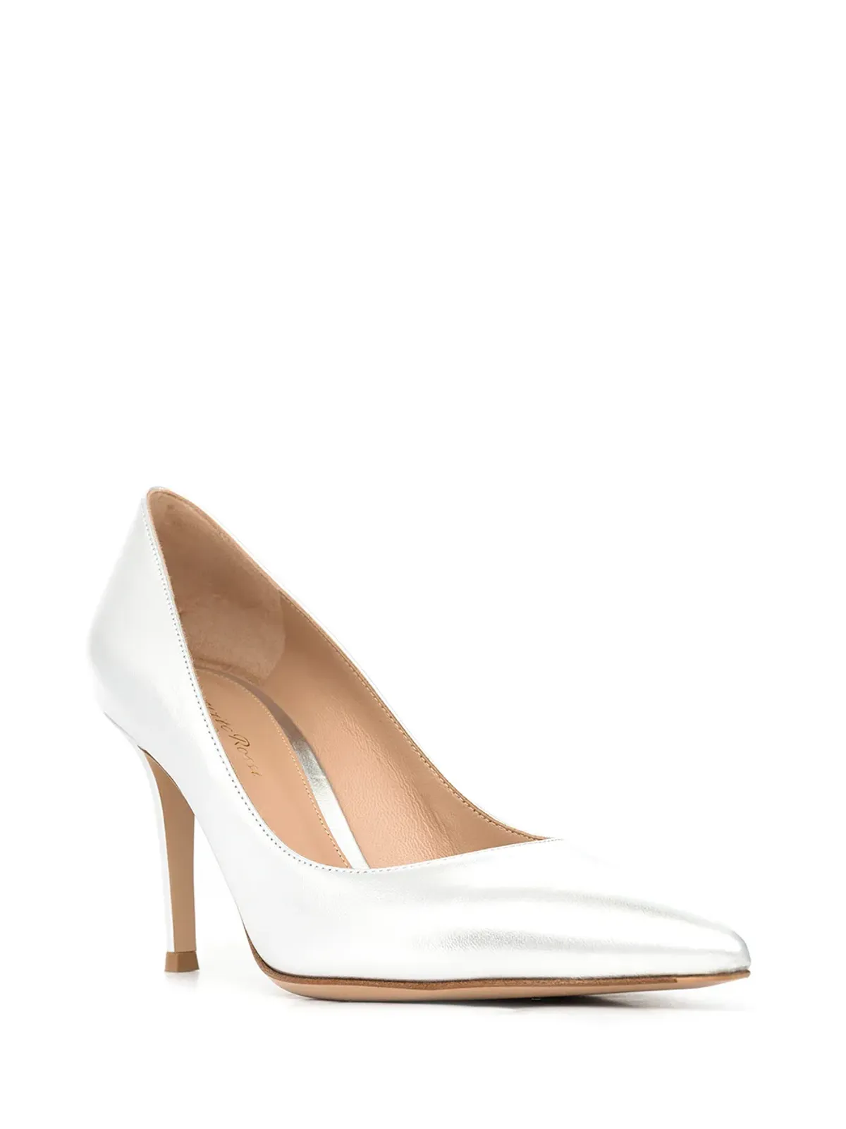 Gianvito Rossi メタリックレザー パンプス - 画像2