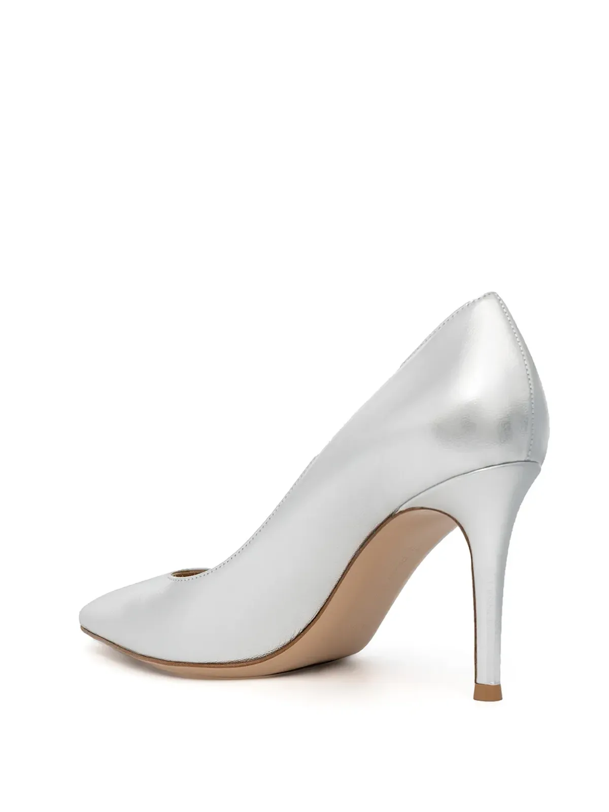 Gianvito Rossi メタリックレザー パンプス - 画像3