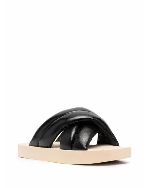 Proenza Schouler crossover slide sandals - Black - サムネイル2