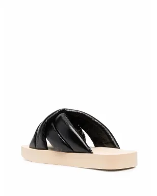 Proenza Schouler crossover slide sandals - Black - サムネイル3