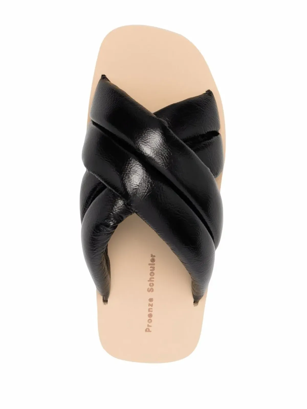 Proenza Schouler crossover slide sandals - Black - 画像4
