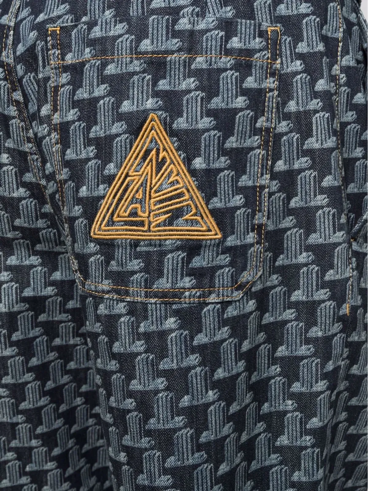 Lanvin 幾何学プリント バミューダショーツ - 画像5