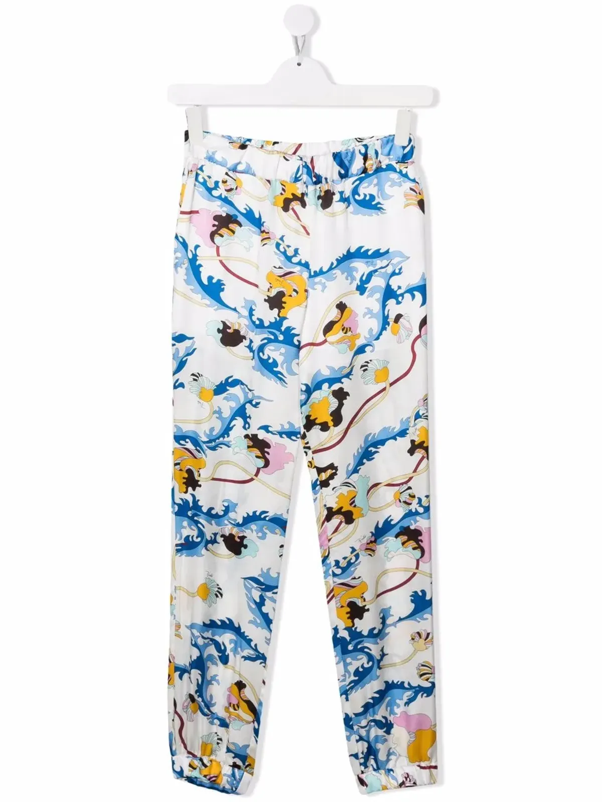 PUCCI Junior グラフィックプリント・ストレートレッグ・トラウザーズ - White - 画像1