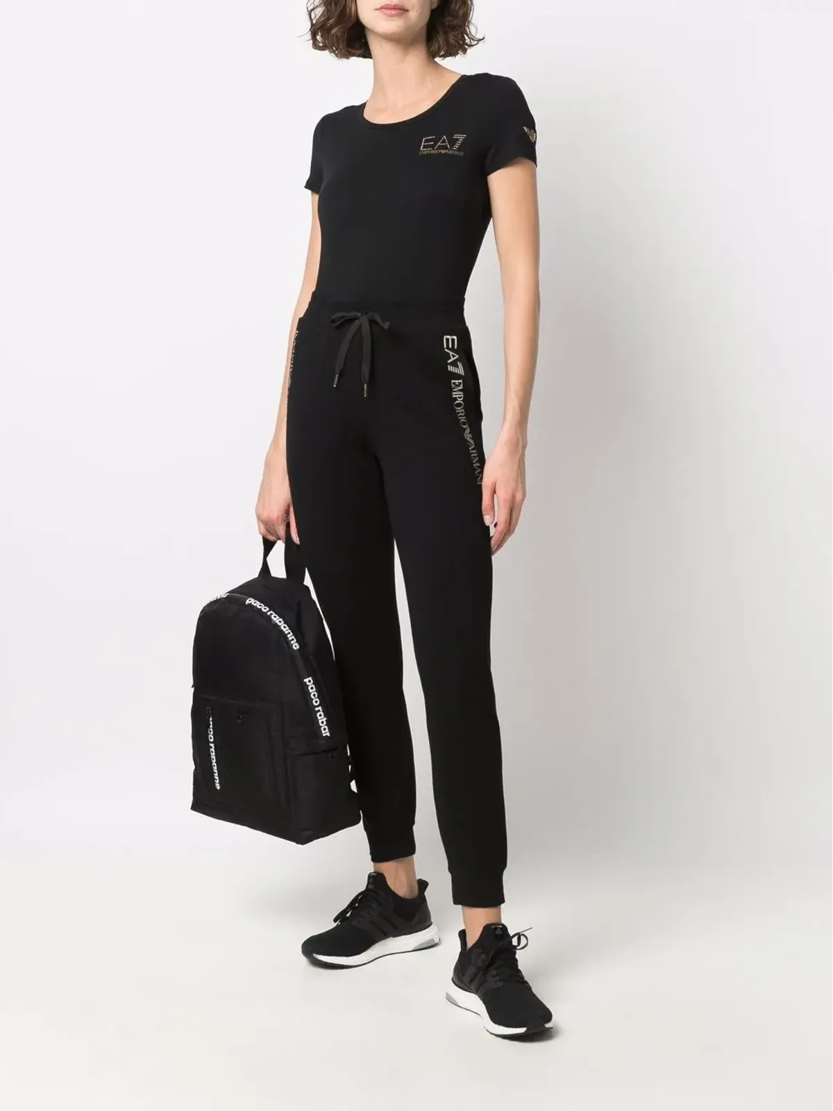 Ea7 Emporio Armani ロゴプリント半袖Tシャツ - 画像2
