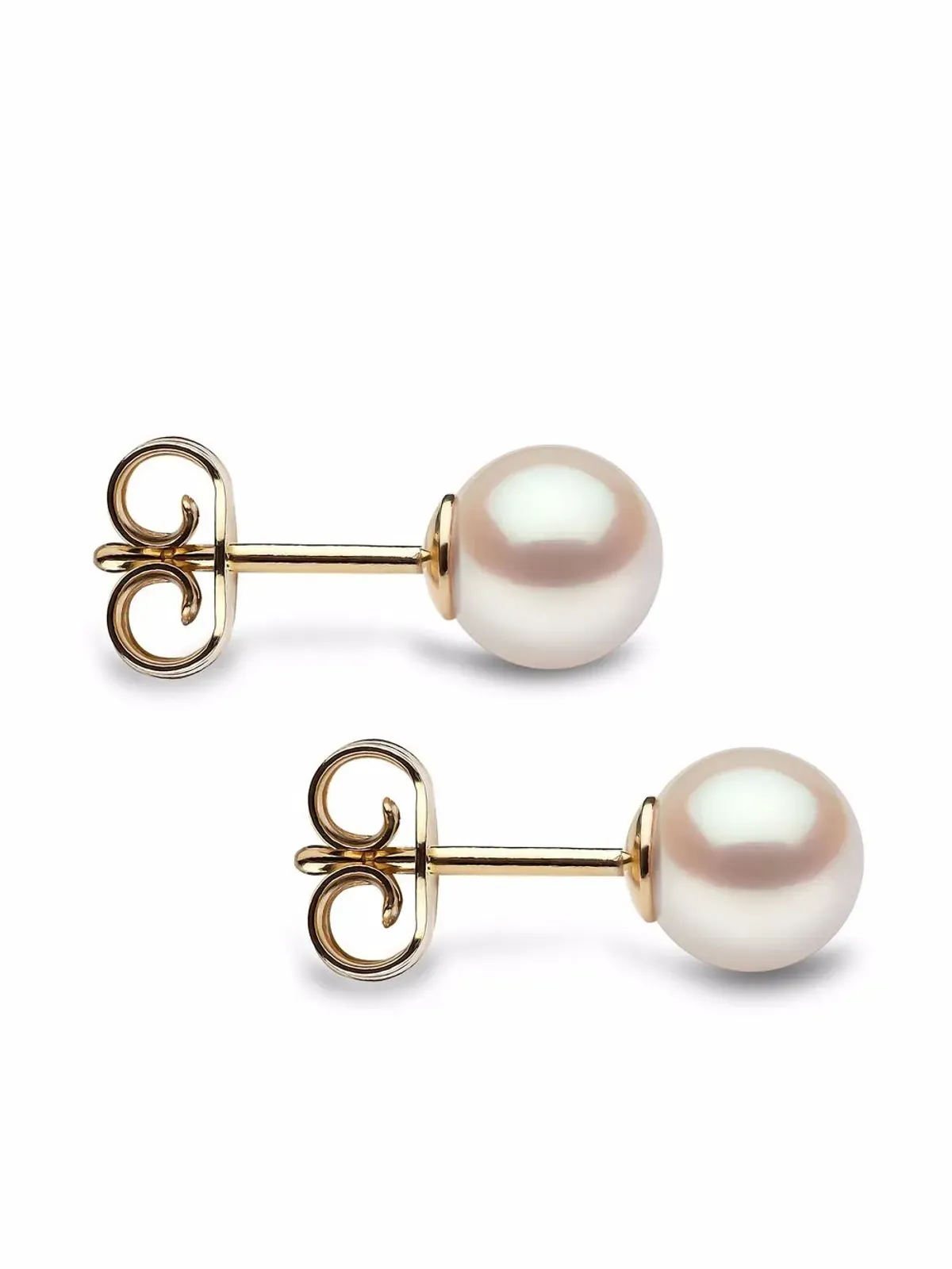 Yoko London 18kt イエローゴールド アコヤ真珠スタッドピアス クラシック - 画像3