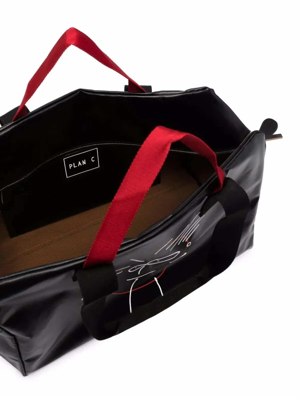 Plan C Pili and Bianca holdall bag - Black - 画像5