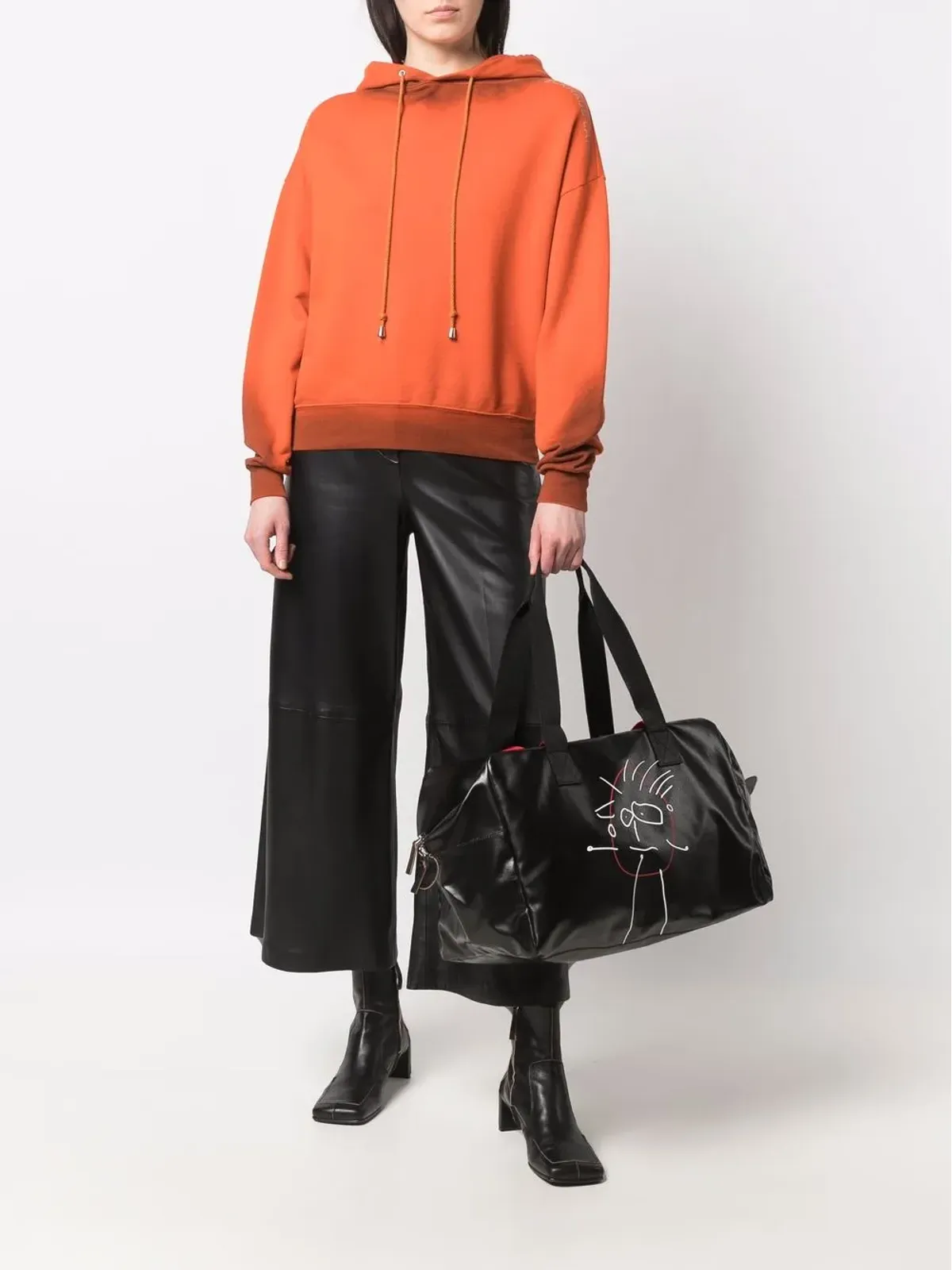 Plan C Pili and Bianca holdall bag - Black - 画像2
