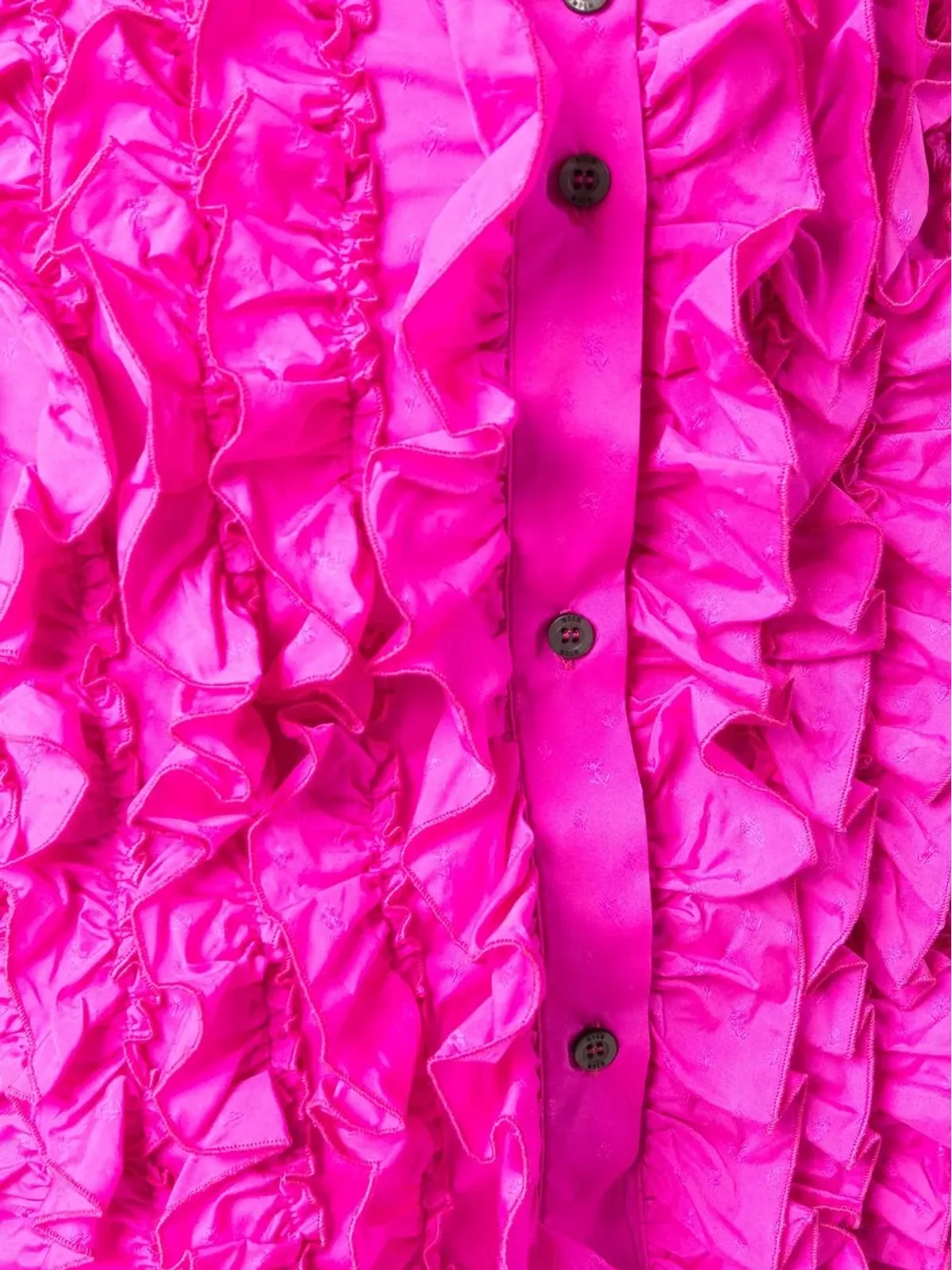 MSGM ラッフルディテール ハイウエスト スカート - ピンク - 画像5