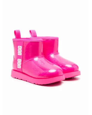 UGG Kids クラシックミニII シアーリング レインブーツ - サムネイル1