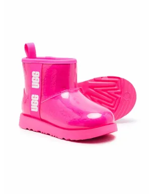UGG Kids クラシックミニII シアーリング レインブーツ - サムネイル2