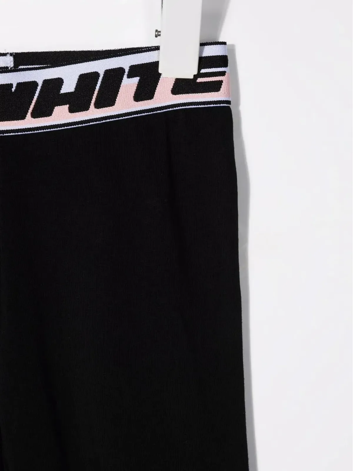 Off-White Kids ロゴウエストバンド レギンス - ブラック - 画像3