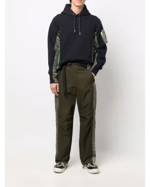 sacai ボンバー ジャケット ハイブリッド パネルド フーディ - サムネイル2