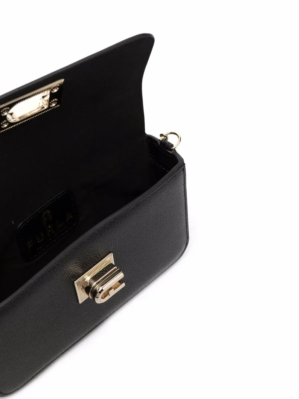 Furla フォールドオーバー レザー サッチェル バッグ - 画像5