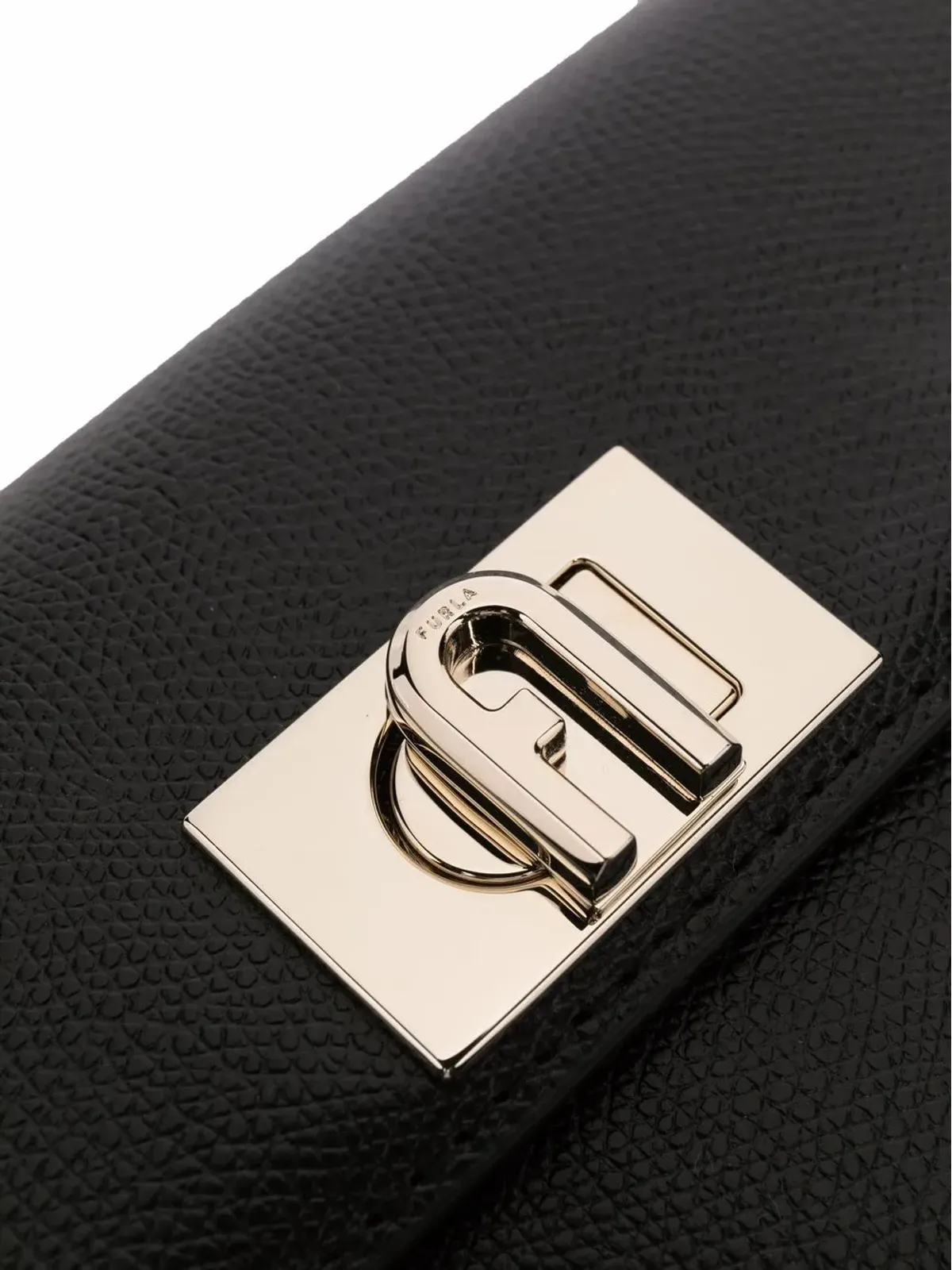 Furla フォールドオーバー レザー サッチェル バッグ - 画像4